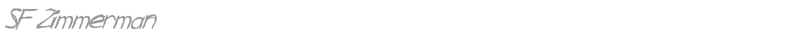SF Zimmerman font preview